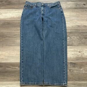 Levi's 550 Jeans Red Tab Mid Wash Blue Mens 38x30 Loose Relaxed Fit Denim EUC